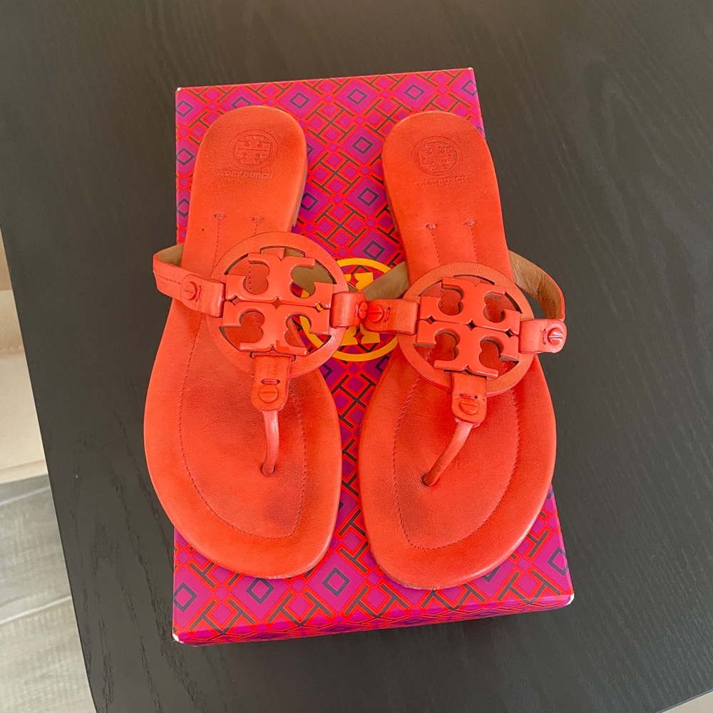 Tory Burch Poppy Red Miller Sandals